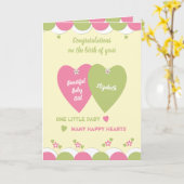 Herzlichen Glückwunsch zur Geburt Ihres kleinen Mä Karte (Gelbe Blume)