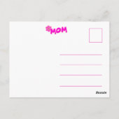 Herzlichen Glückwunsch zur Geburtstagsfeier, Mama Postkarte (Rückseite)