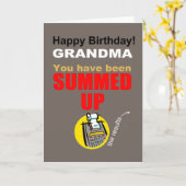Herzlichen Glückwunsch zur Geburtstagsgroßmutter Karte (Gelbe Blume)