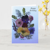 Herzlichen Glückwunsch zur Geburtstagskarte. Karte (Gelbe Blume)