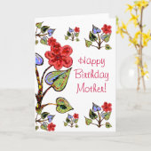 Herzlichen Glückwunsch zur Geburtstagsmutter! Karte (Gelbe Blume)