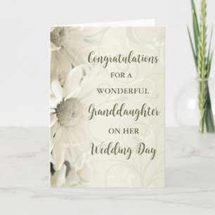 Herzlichen Glückwunsch zur Hochzeit der Enkelin Karte