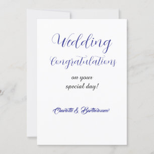 Herzlichen Glückwunsch zur Hochzeit Einladung