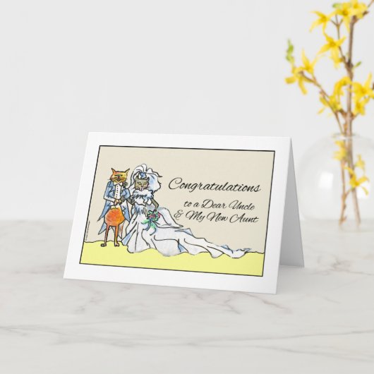 Herzlichen Glückwunsch zur Hochzeit für Onkel, New Karte (Gelbe Blume)