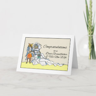 Herzlichen Glückwunsch zur Hochzeit, Großvater und Karte