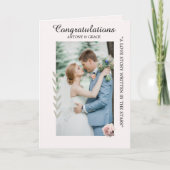Herzlichen Glückwunsch zur Hochzeit – Karten (Vorderseite)