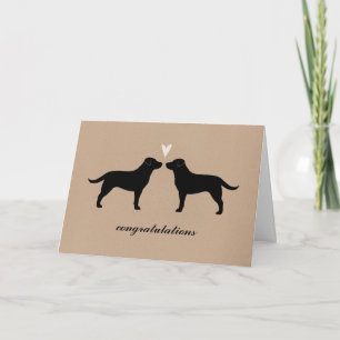 Herzlichen Glückwunsch zur Hochzeit mit schwarzen Karte
