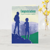 Herzlichen Glückwunsch zur Hochzeit und Verlobung Karte (Gelbe Blume)