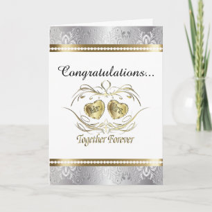 Herzlichen Glückwunsch zur Hochzeit von Herrn und  Karte
