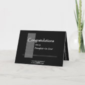 Herzlichen Glückwunsch zur Hochzeit von Son und Da Karte (Rückseite)