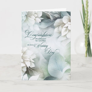 Herzlichen Glückwunsch zur Hochzeit von Tochter un Karte
