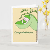 Herzlichen Glückwunsch zur Kinderdusche von Schwan Karte (Gelbe Blume)