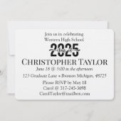 Herzlichen Glückwunsch zur Klasse von 2025! Einladung (Rückseite)