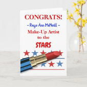 Herzlichen Glückwunsch zur Kosmetologie Degree Lip Karte (Gelbe Blume)