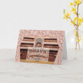 Herzlichen Glückwunsch zur Leistung, Brava für Fra Karte (Gelbe Blume)