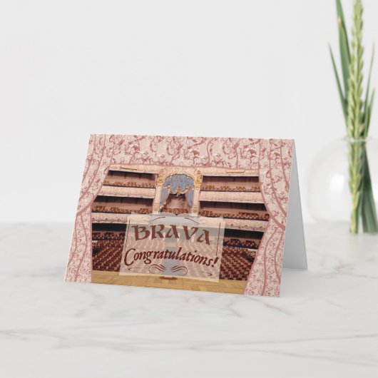 Herzlichen Glückwunsch zur Leistung, Brava für Fra Karte (Vorderseite)