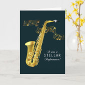 Herzlichen Glückwunsch zur musikalischen Leistung Karte (Gelbe Blume)