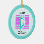 Herzlichen Glückwunsch zur musikalischen Leistung Keramikornament (Rechts)