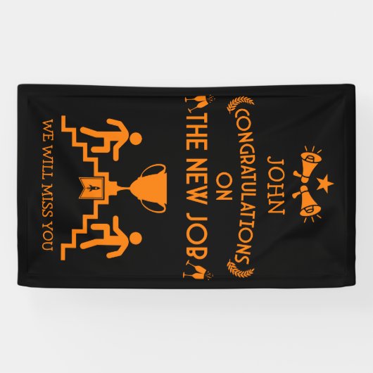 Herzlichen Glückwunsch zur neuen Aufgabe Banner (Horizontal)