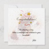 Herzlichen Glückwunsch zur neuen Dockingkarte für  Karte (Rückseite)