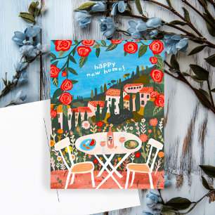 Herzlichen Glückwunsch zur neuen Heimat mit ländli Postkarte