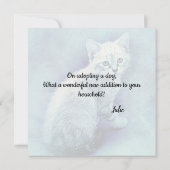 Herzlichen Glückwunsch zur neuen Katze-Karte für H Karte (Rückseite)