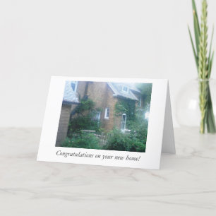 Herzlichen Glückwunsch zur neuen Zuhause-Karte Karte