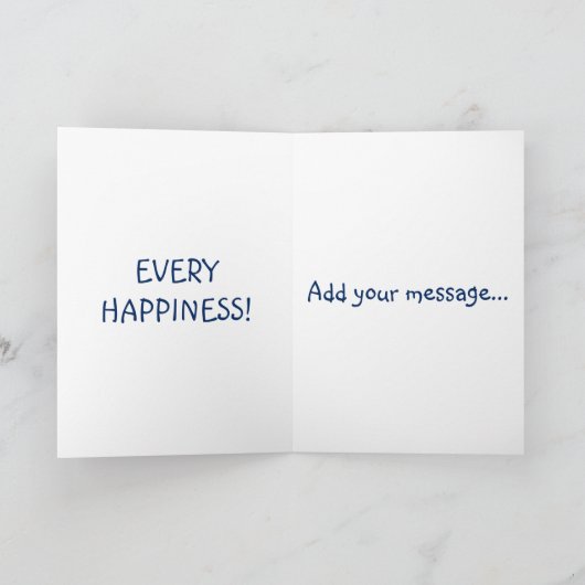 Herzlichen Glückwunsch zur neuen Zuhause-Vogel-Nes Karte (Innenseite)