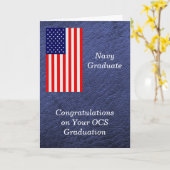 Herzlichen Glückwunsch zur OCS Navy Graduate Card Karte (Gelbe Blume)