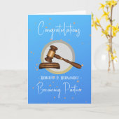 Herzlichen Glückwunsch zur Partneranwaltskanzlei Karte (Gelbe Blume)