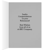 Herzlichen Glückwunsch zur Pensionierung, grün, gr (Innen (Rechts))