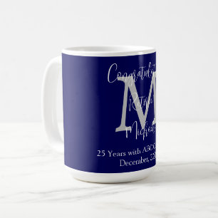 Herzlichen Glückwunsch zur Pensionierung, Monogram Kaffeetasse