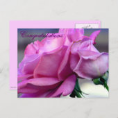 Herzlichen Glückwunsch zur Postkarte (Vorne/Hinten)