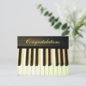 Herzlichen Glückwunsch zur Postkarte (Stehend Vorderseite)