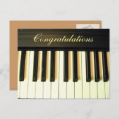 Herzlichen Glückwunsch zur Postkarte (Vorne/Hinten)