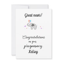 Herzlichen Glückwunsch zur Schwangerschaft, der fl