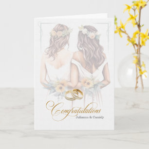 Herzlichen Glückwunsch zur schwulen Hochzeit zweie Karte