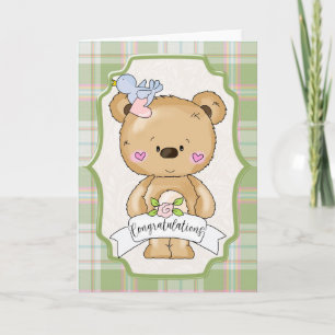 Herzlichen Glückwunsch zur Teddybär-Hochzeit Karte