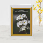 Herzlichen Glückwunsch zur Verlängerung Ihres Hoch Karte (Gelbe Blume)