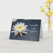 Herzlichen Glückwunsch zur Verlobung Card Water Li Karte (Gelbe Blume)