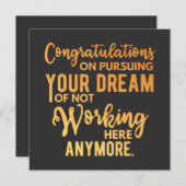 Herzlichen Glückwunsch zur Verwirklichung Ihres Tr Einladung (Vorne/Hinten)