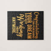 Herzlichen Glückwunsch zur Verwirklichung Ihres Tr Puzzle (Horizontal)