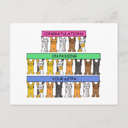 Herzlichen Glückwunsch zur Weitergabe Ihres eTPA Postkarte (Vorderseite)