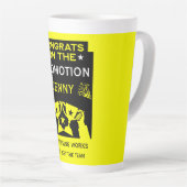 Herzlichen Glückwunsch zur Werbeaktion von Arbeits Milchtasse (Rechte Ecke)