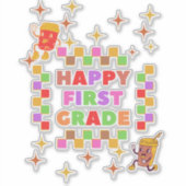 Herzlichen Glückwunsch zurück in die Schule, Aufkl Aufkleber (Vorderseite)