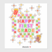 Herzlichen Glückwunsch zurück in die Schule, Aufkl Aufkleber (Blatt)