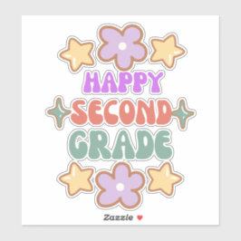 Herzlichen Glückwunsch zurück zur Schule, hallo 2. Aufkleber