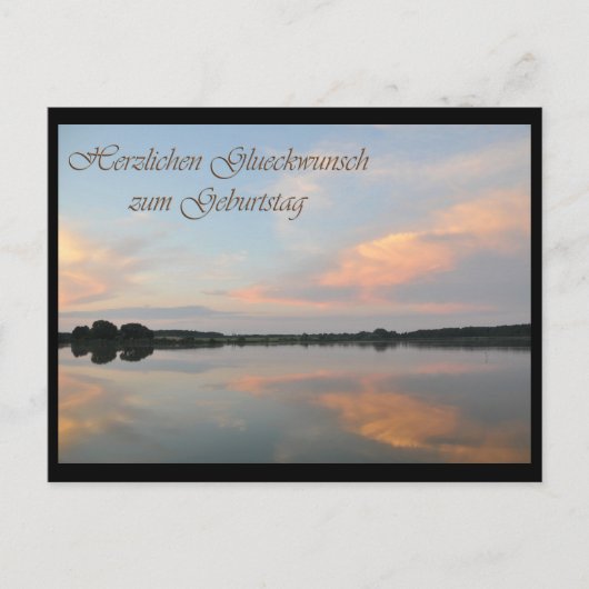 Herzlichen Glueckwunsch Postkarte (Vorderseite)