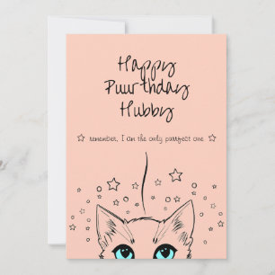 Herzlichen Purr-zur Geburtstag (Geburtstagsgrüße)  Feiertagskarte