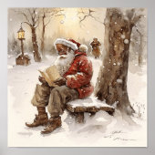 Herzlichen Wunsch Schwarze Weihnachtsbriefe von de Poster (Vorne)